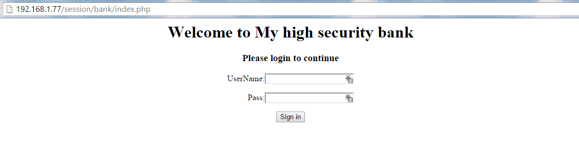 Login Page